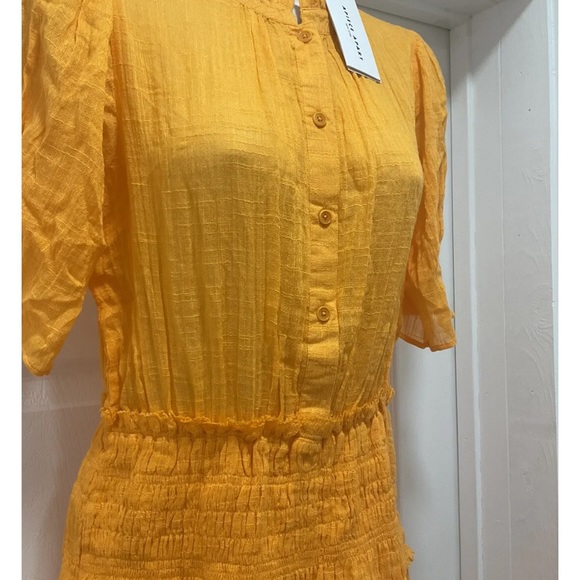 APIECE APART Las Alturas Maxi Dress In Tangelo Made In India NWT - Picture 4 of 9